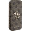 Guess GUBKP15L4GMGBR iPhone 15 Pro 6.1brązowy/book book 4G Metal Logo